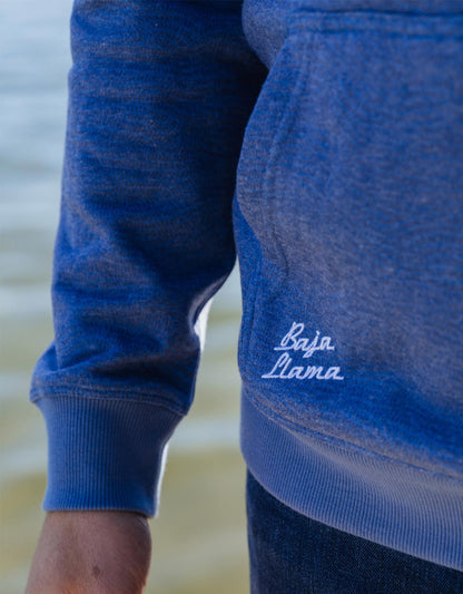 CATFISHED ORGANIC COTTON HOODIE - BLUE