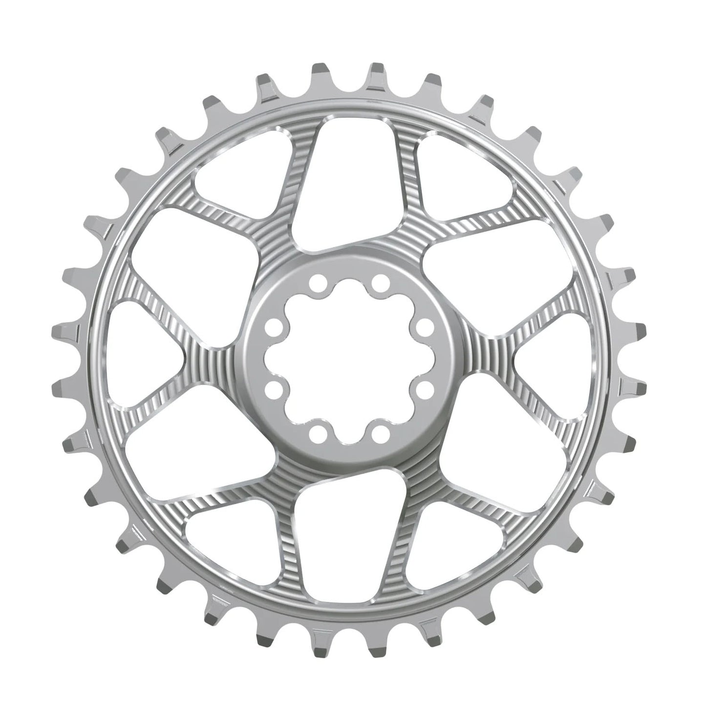 Works Components Round Chainring SRAM 8-Bolt 30T Boost 3mm Slv