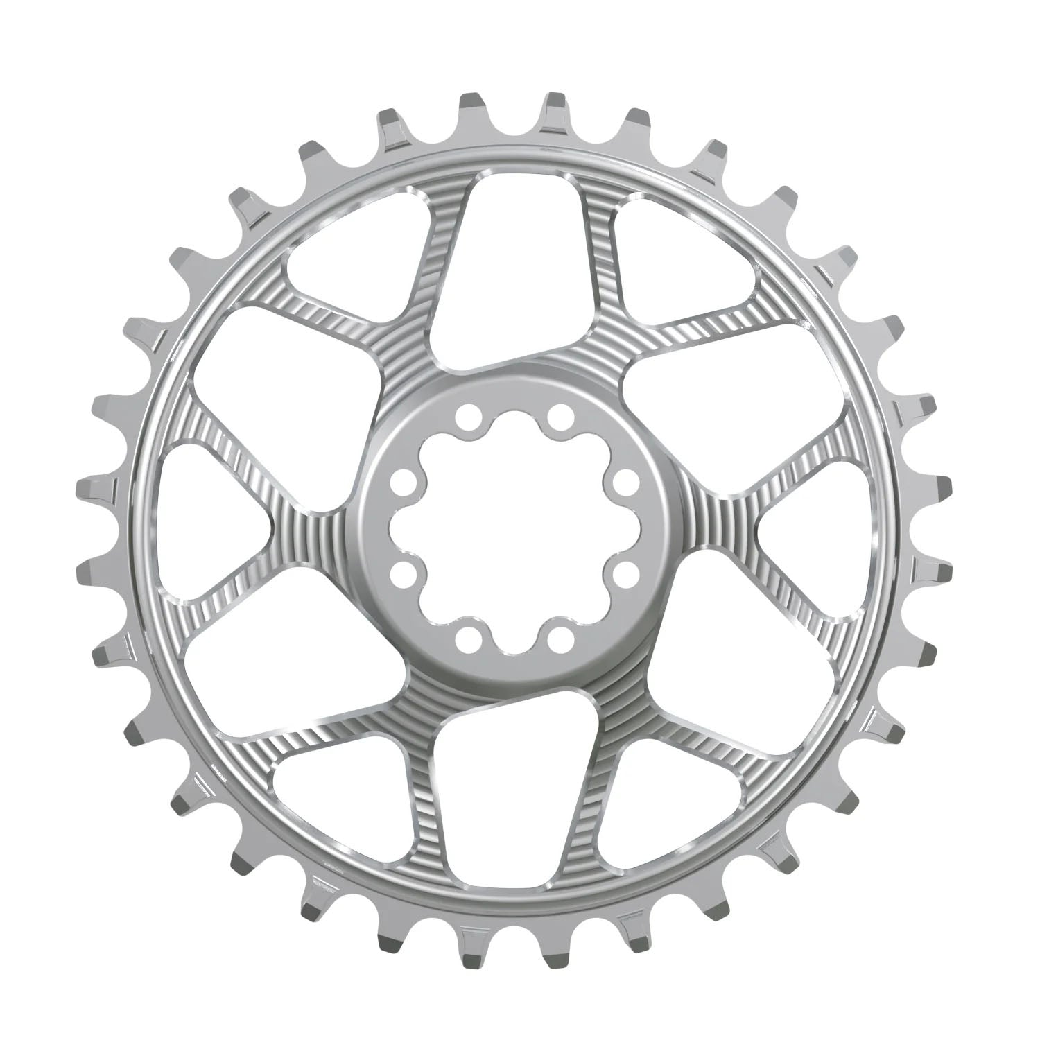 Works Components Round Chainring SRAM 8-Bolt 30T Boost 3mm Slv