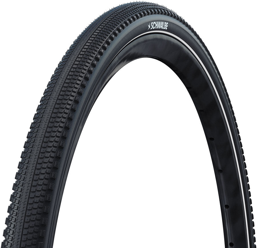 Schwalbe G-One Comp Plus Tire - 700 x 40 Clincher Wire BLK/Reflex Active PunctureGuard Green E-25