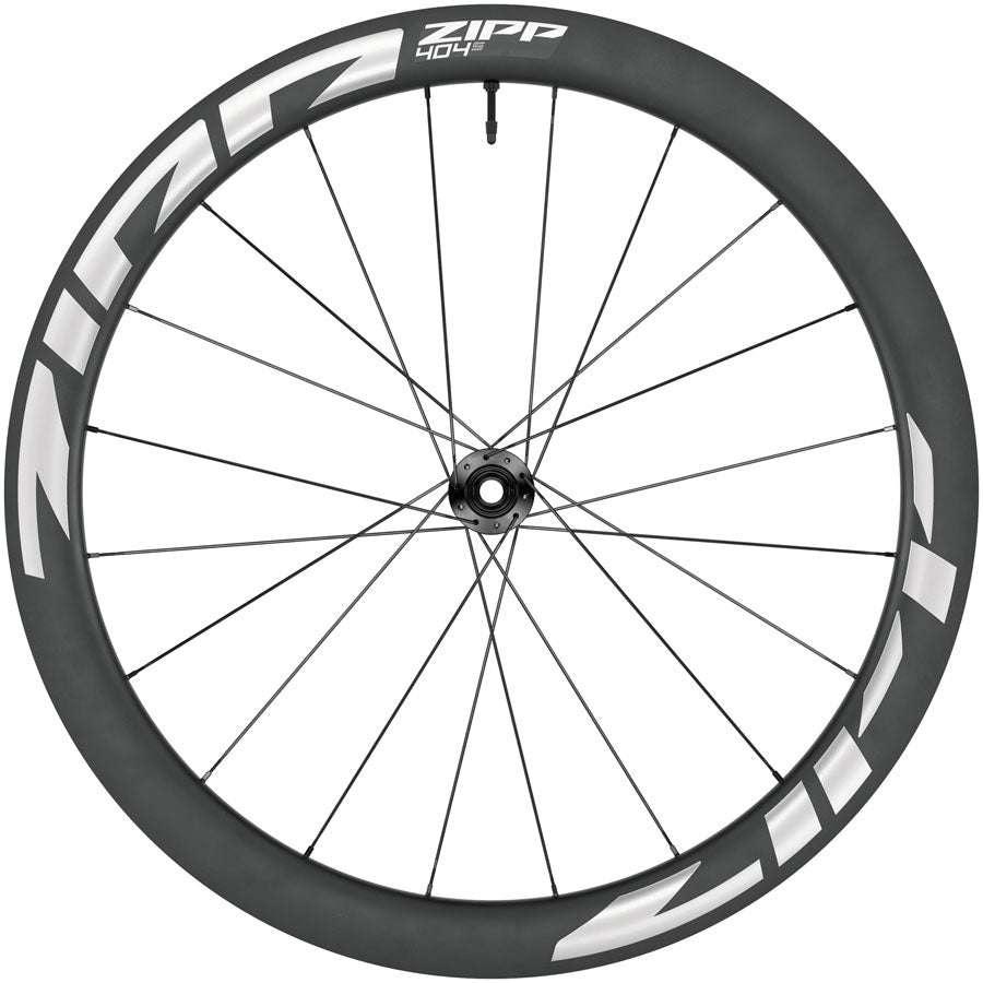 Zipp 404 S Front Wheel - 700 12 x 100mm Center-Lock Tubeless Carbon BLK/White 20H A1
