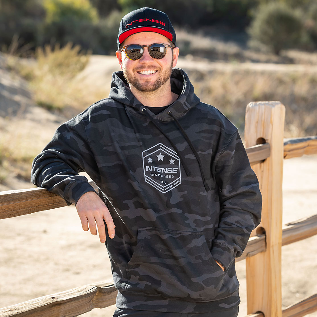 Men's Army Black Camo Pullover Hoodie