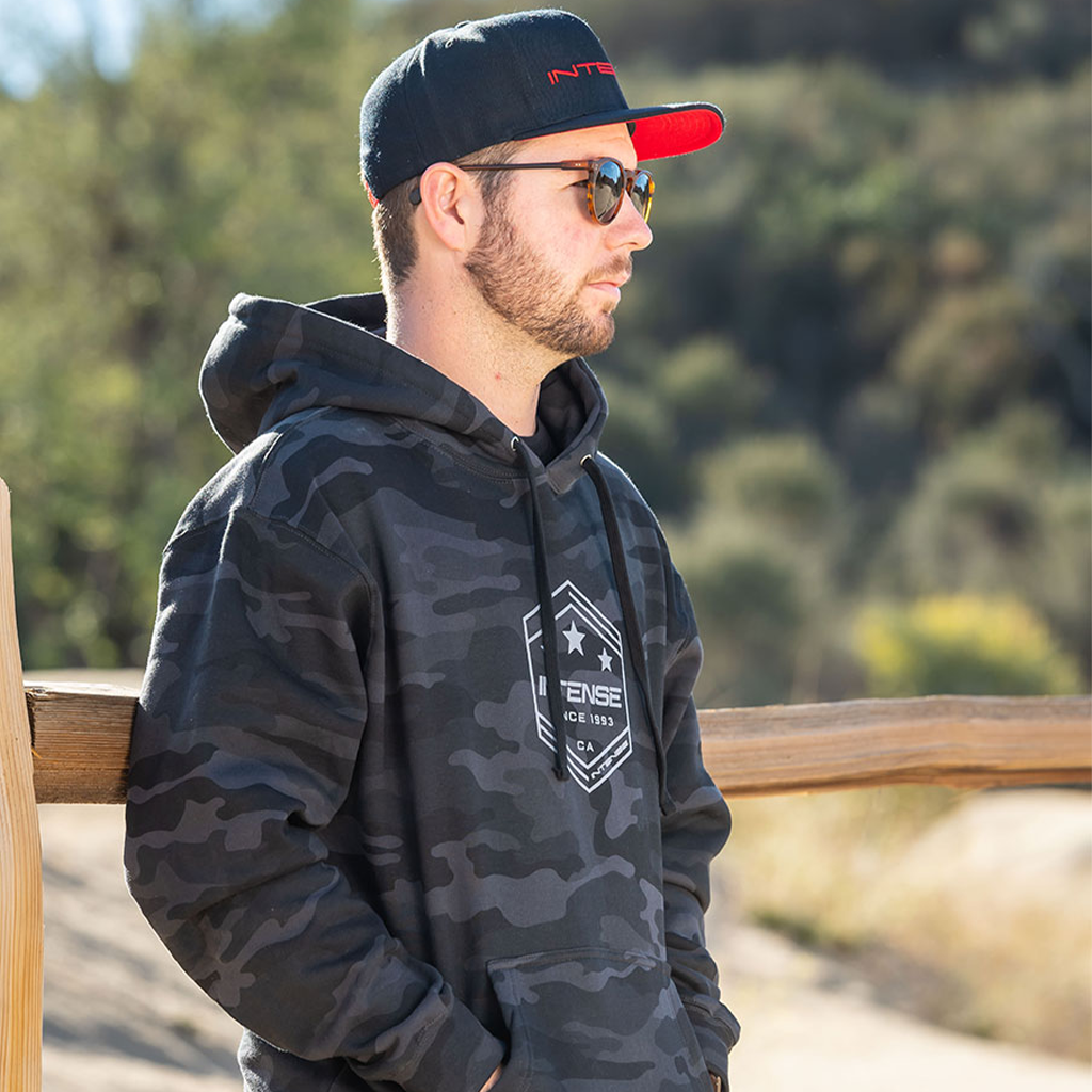 Men's Army Black Camo Pullover Hoodie