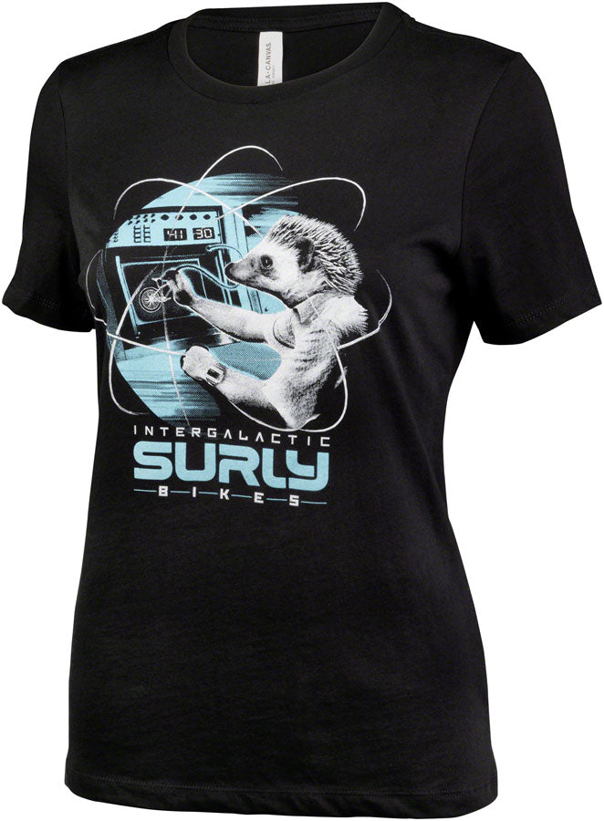 Surly Garden Pig Women's T-Shirt - Black/Gray/Teal Small