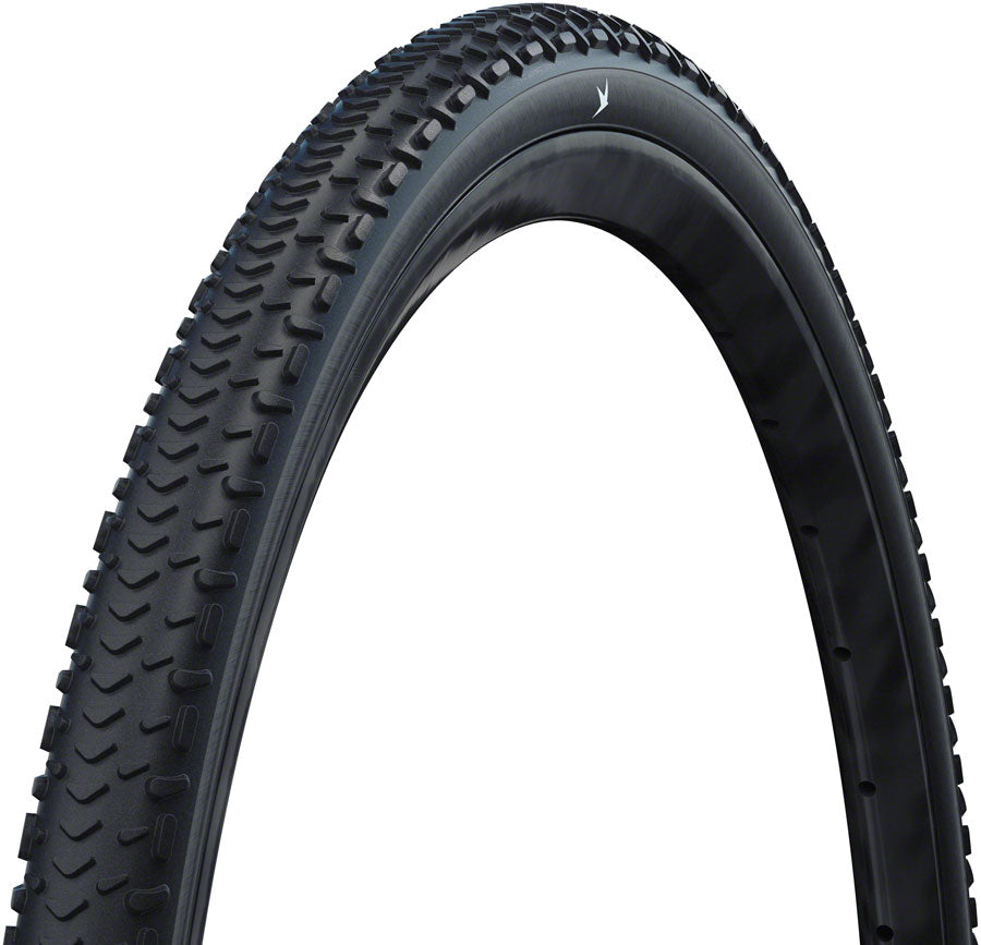 Schwalbe G-One RX Tire - 700 x 50 Tubeless Folding BLK Performance RaceGuard Addix Green E-25