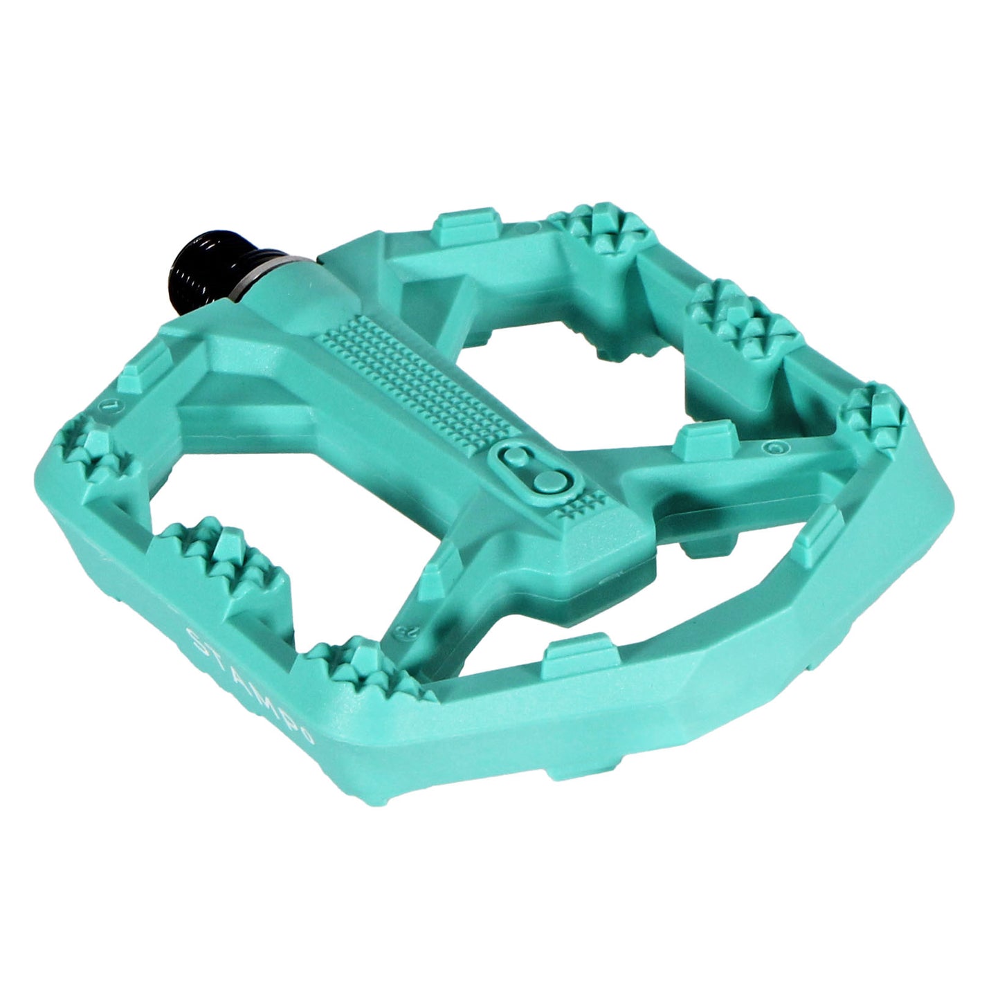 Crankbrothers Stamp 0 Pedals - Platform Composite 9/16" Turquoise Large