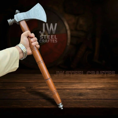 Damascus Pipe Tomahawk Hand Forged Viking Axe