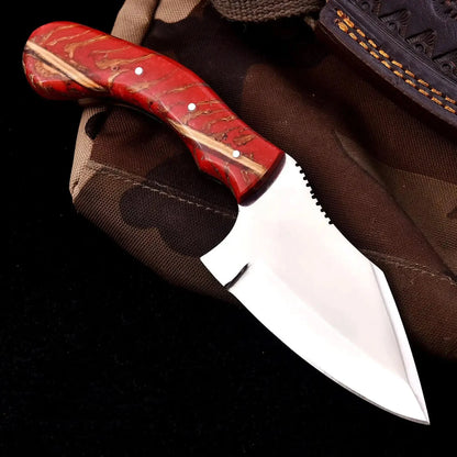 Pinecone Handle Fixed Blade Knife – 4” Stainless Steel Blade | JW SteelCrafts