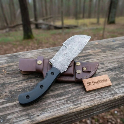 Custom Handmade - 12.Inches Beautiful Full Damascus Tracker knife