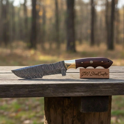 Custom Handmade Damascus Steel Tracker Knife / Hunting Knife DK-0129