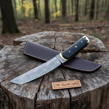 Custom tactical Tanto knife, damascus knife, Tanto