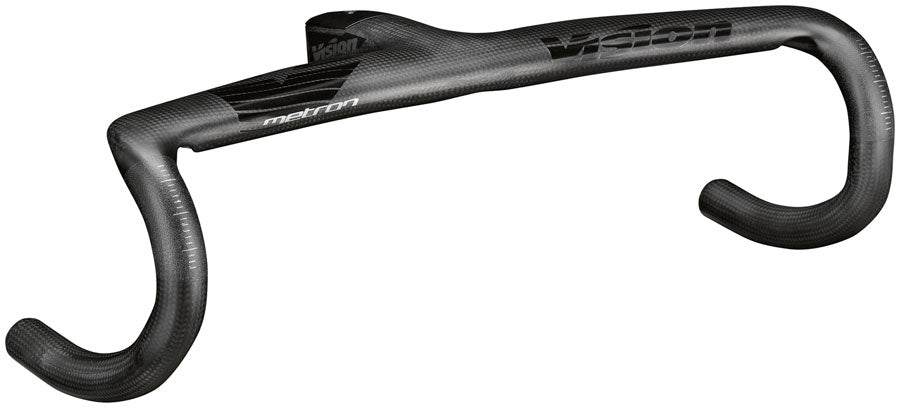 Vision Metron 5D ACR EVO Drop Handlebar 44cm Width 120mm Stem Length -6° Angle Integrated Carbon Design – BLK