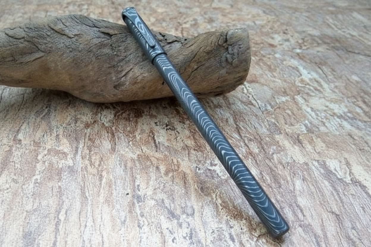 Damascus Knife Handmade - 06'' Damascus steel Ball point DE-0084