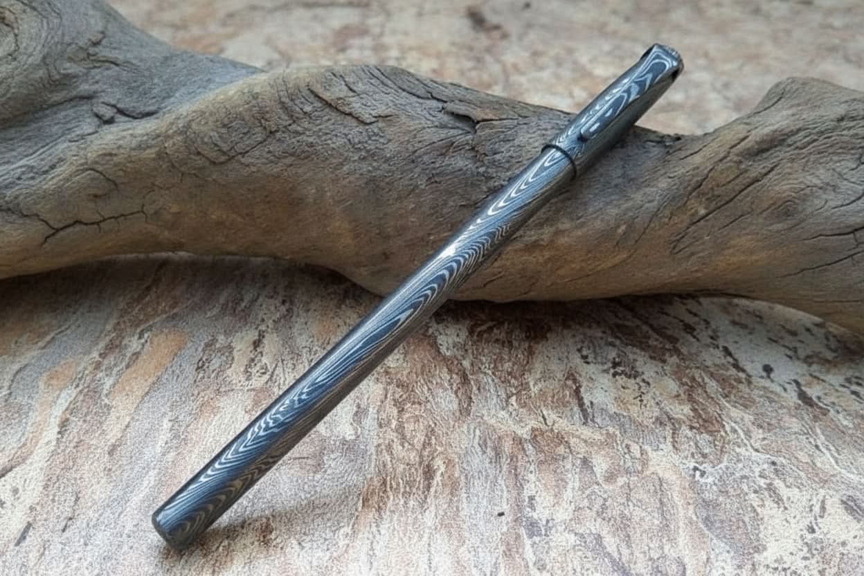 Damascus Knife Handmade - 06'' Damascus steel Ball point DE-0084