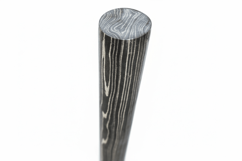 5 Inch Damascus Steel Round Bar Rod for Ring Making Material