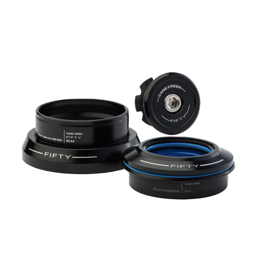 Cane Creek 50 Headset - ZS44/28.6/H8 Upper | EC44/40 Lower Straight Black