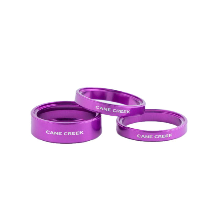 Cane Creek Interlok Chroma Studio Headset Spacer Kit - 1 10mm 2 5mm Purple