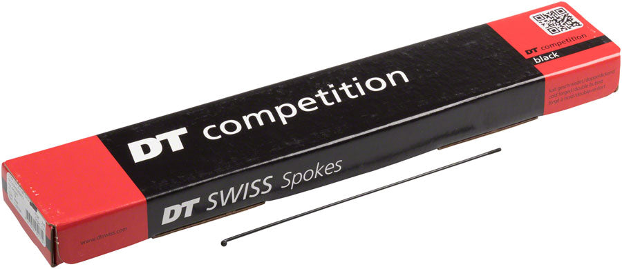DT Swiss Competition Spokes - 2.0/1.8/2.0mm 316mm Black J-bend Box of 100