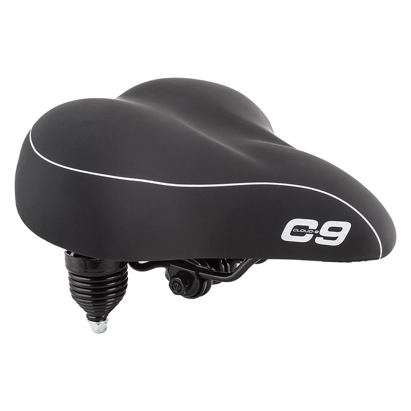 Cloud-9 Cruiser Anatomic Cruiser Steel Multi-Stage Foam Soft Touch Vinyl WR Coil Spring Black 10.5x10.5`