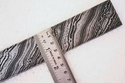 Damascus Steel Billet Bar 10" Pattern Welded Blank for Knife Making