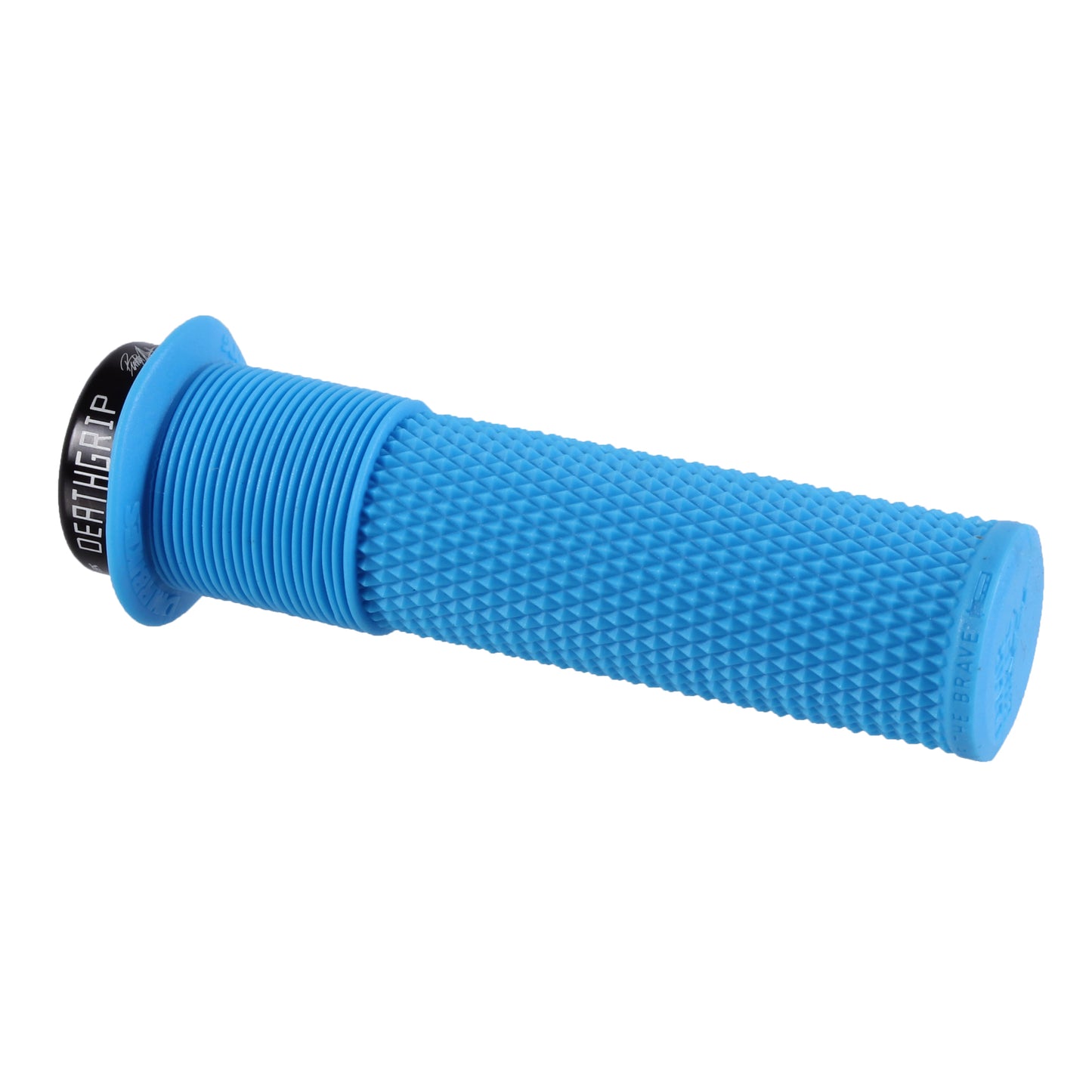 DMR DeathGrip Flanged Grips - Thick Lock-On Blue