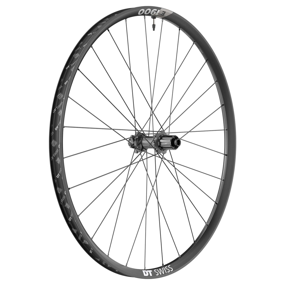 DT Swiss E 1900 Spline 30 Rear Wheel - 27.5" 12 x 148mm 6-Bolt HG 11 MTN BLK