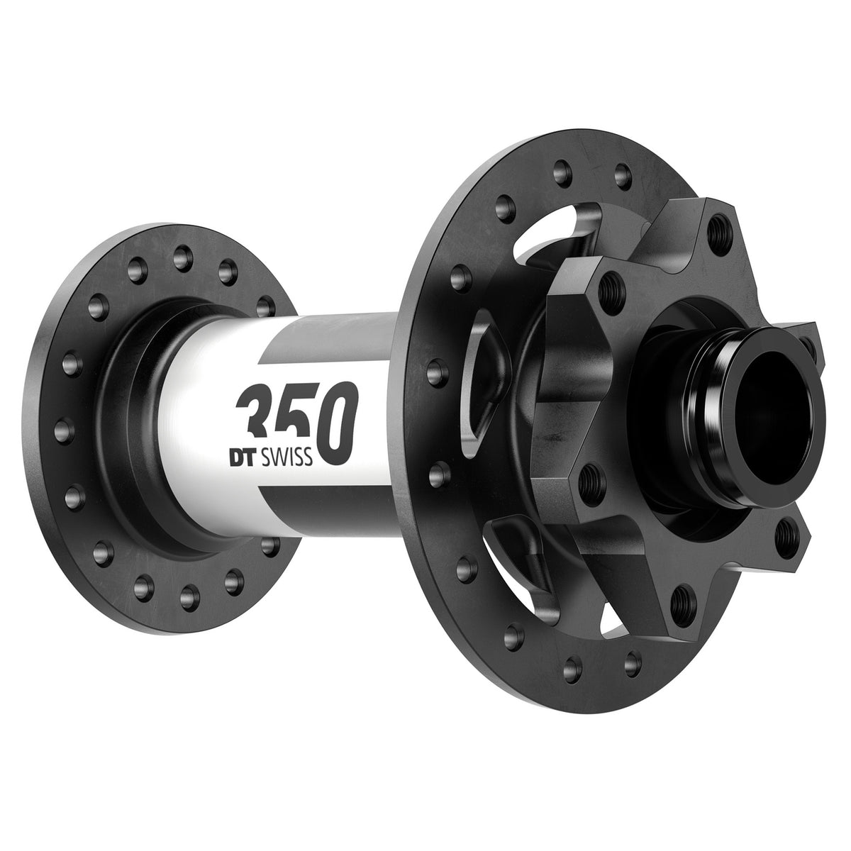 DT Swiss 350 Front Hub - 15 x 110mm 6-Bolt Black 28H