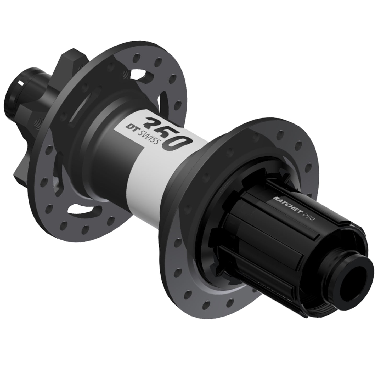 DT Swiss 350 DEG Rear Hub - 12 x 148mm 6-Bolt HG 11 MTN Black 28H 72pt