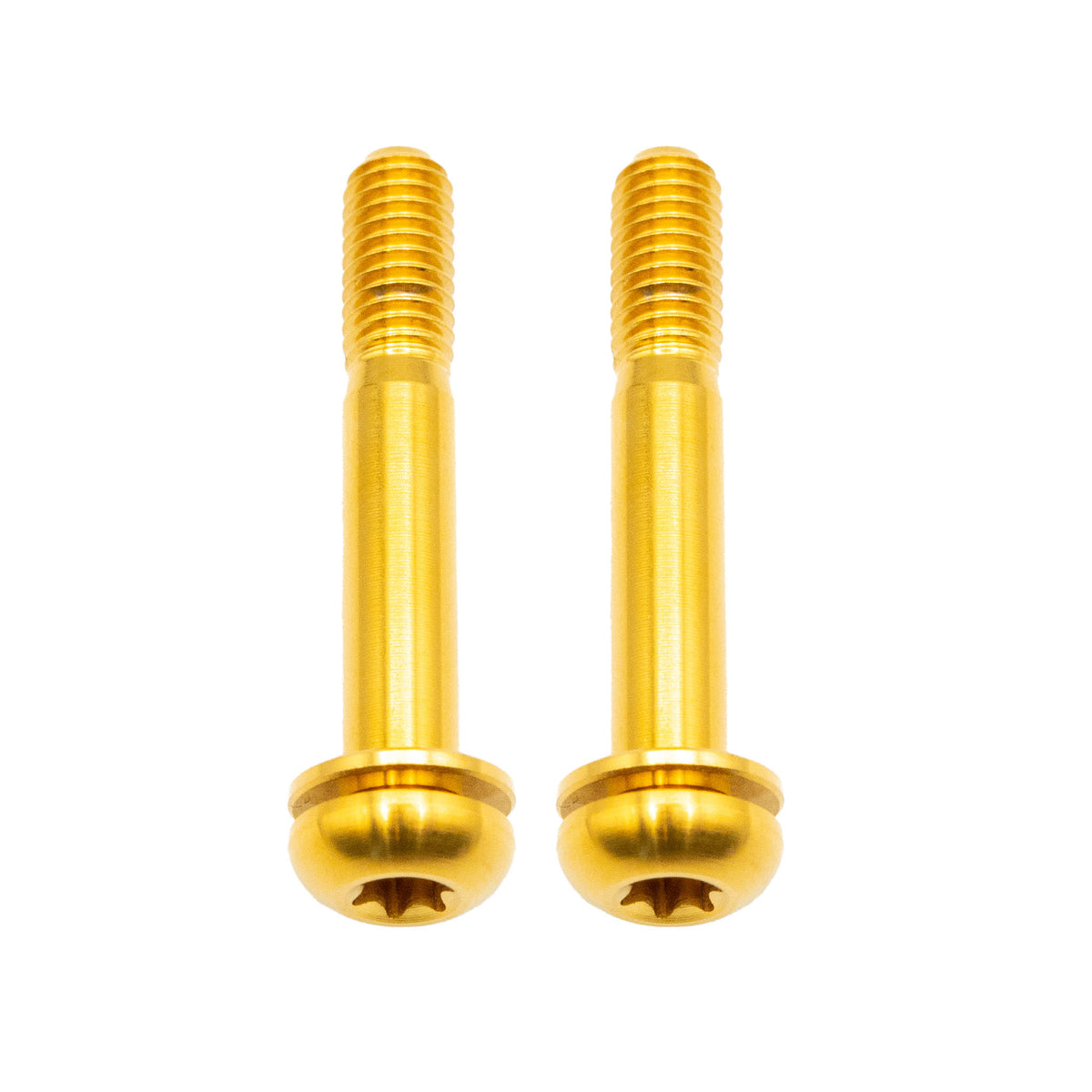 Better Bolts Titanium Flat Mount Bolt Kit 42mm Gold 2/Count