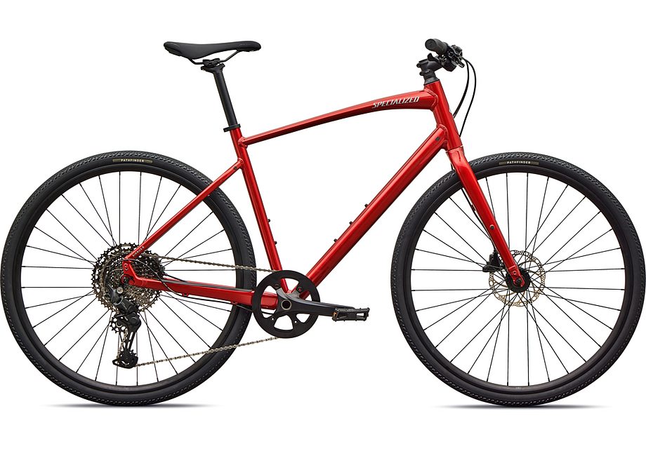 2026 Specialized Sirrus X 3.0 Km Bike Gloss Cayenne Metallic / Dolomite Metallic Frost Reflective S