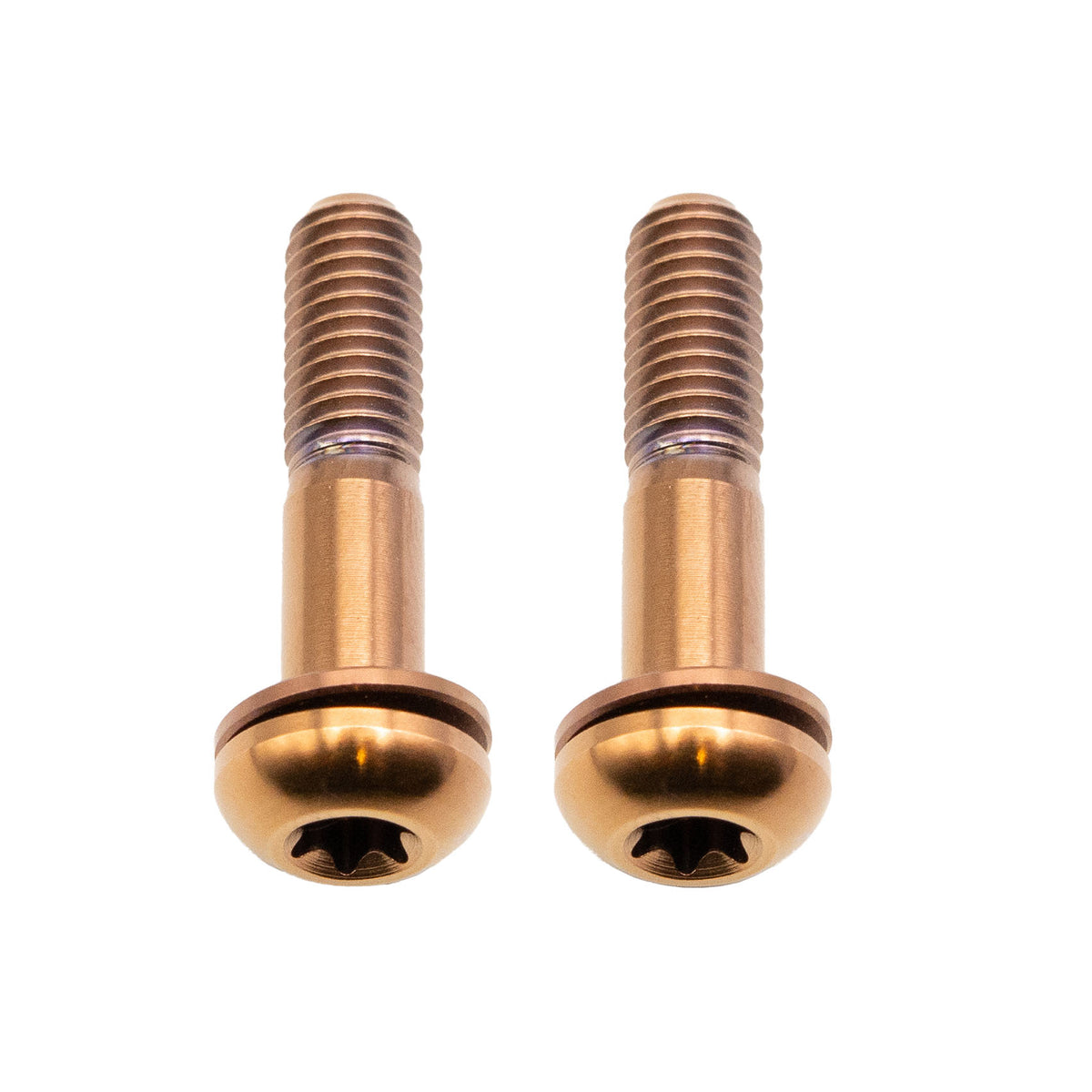 Better Bolts Titanium Flat Mount Bolt Kit 22mm Copper 2/Count