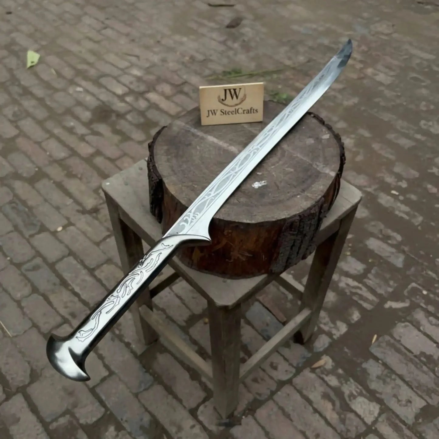 Forest King Handmade Elven Fantasy Sword | Full Tang Carbon Steel Blade