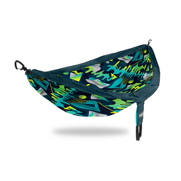 Eagles Nest Outfitters DoubleNest Hammock - Print, Synthwave/Marine