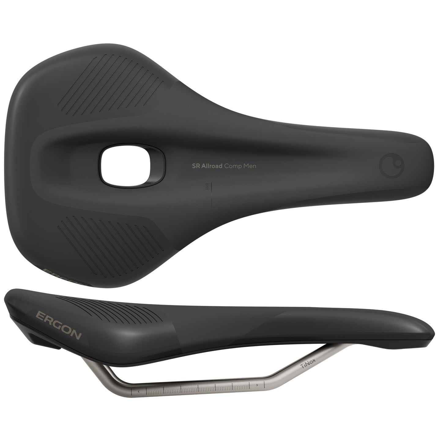 Ergon SR Allroad Comp Saddle - TiNox SL Black Men's Medium/Large
