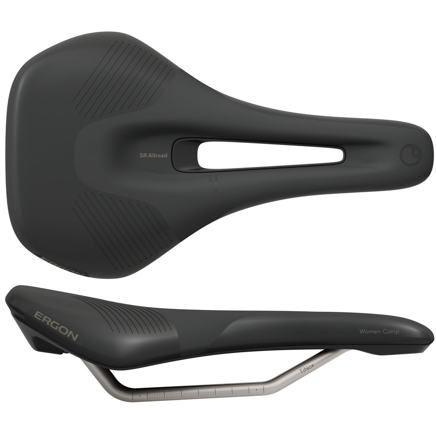 Ergon SR Allroad Comp Saddle - TiNox XP Black Women's Medium/Large