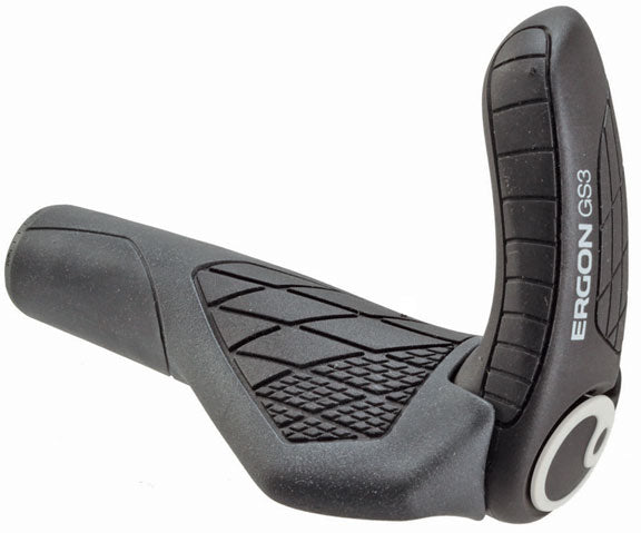 Ergon GS3 Grips - Black/Gray Lock-On Small