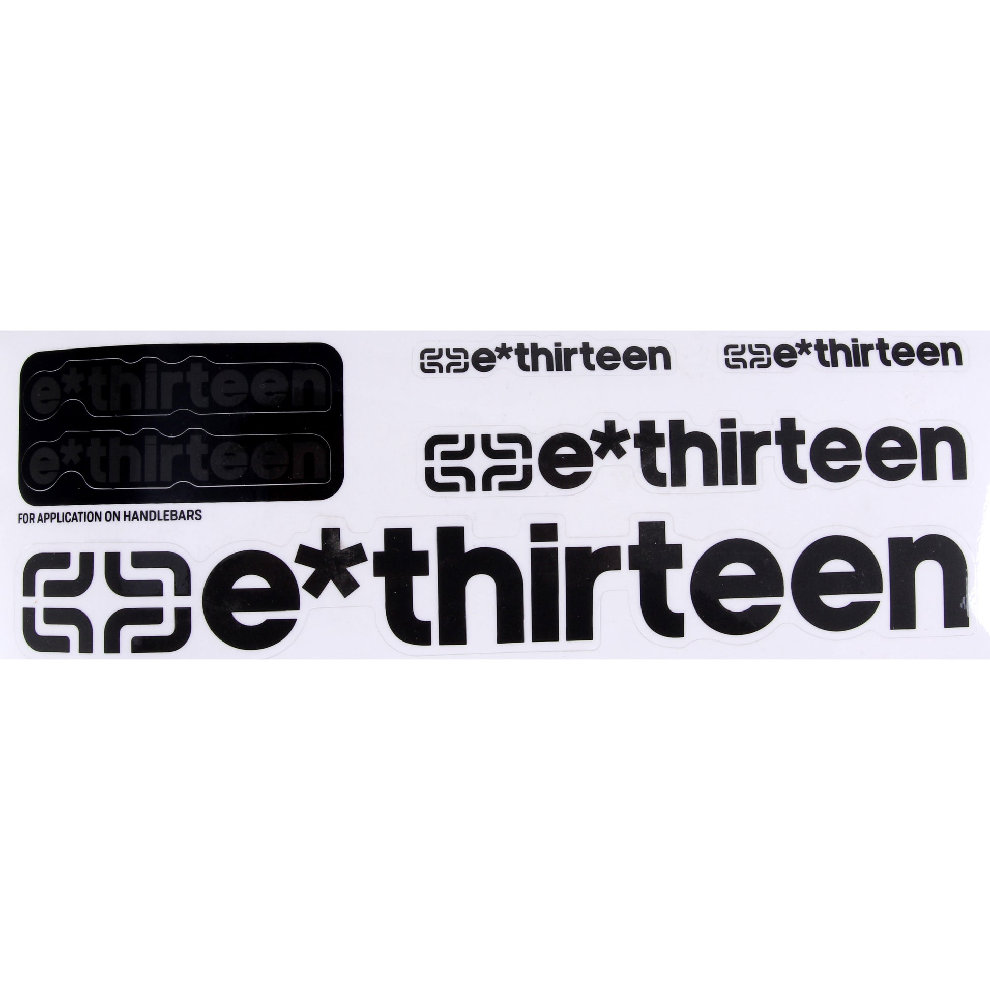 E*thirteen Race Handlebar Decal Set Doom Gray  
