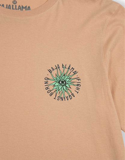 EYE SEE A SUCCULENT LONG SLEEVE TEE - CHAMPAGNE