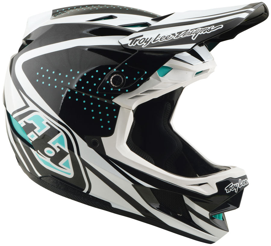 Troy Lee Designs D4 Polyacrylite Helmet – The Line Charcoal / White Medium