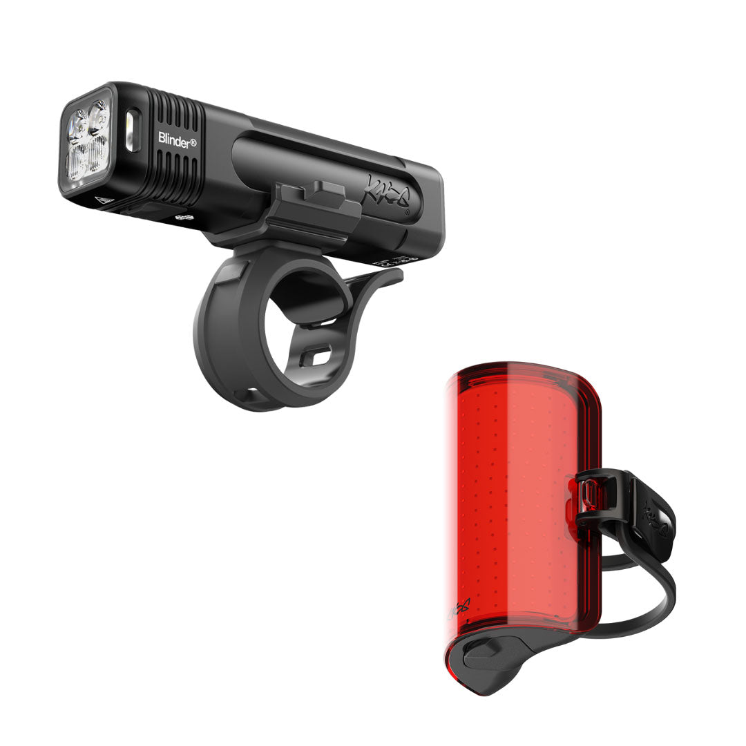 Knog Blinder 1000/Cobbler Reflex Lights Front/Rear SetBlk