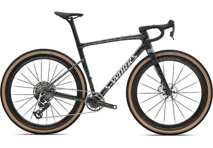 2027 Specialized Crux 5 S-Works Axs Bike Fjord Gold Sandstone Blurred Impasto/Gloss Flake Silver 49