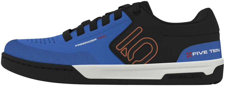 Five Ten Freerider Pro Flat Shoes - Men's Core BLK/Pure Orange/Ray Blue 8.5