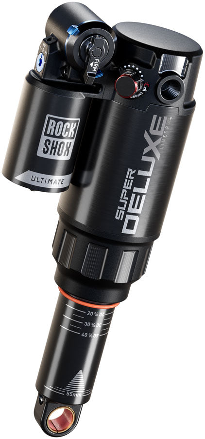 RockShox Super Deluxe Ultimate RC2T Rear Shock - 185 x 50 mm Linear XL Air Token Loc 2 Reb 55 / Comp 34 L/O 45 Standard Trunnion D1