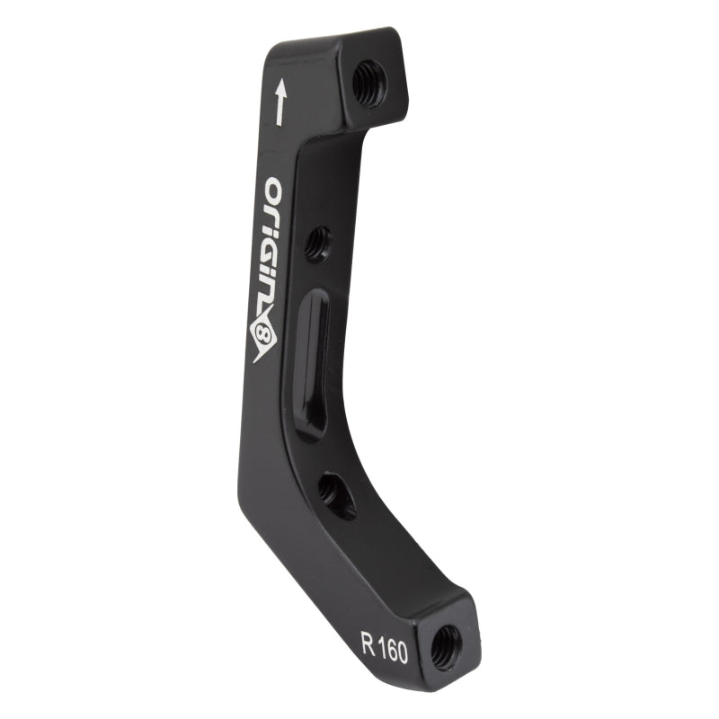 Origin8 Vise Flat Mount to Post Mount Disc Adapter  Flat Mount Post Mount Black 20mm