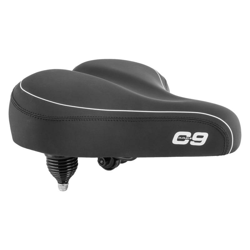 Cloud-9 Cruiser-ciser  Multi-Stage Foam Soft Touch Vinyl Coil/Web Spring Black 12x12`