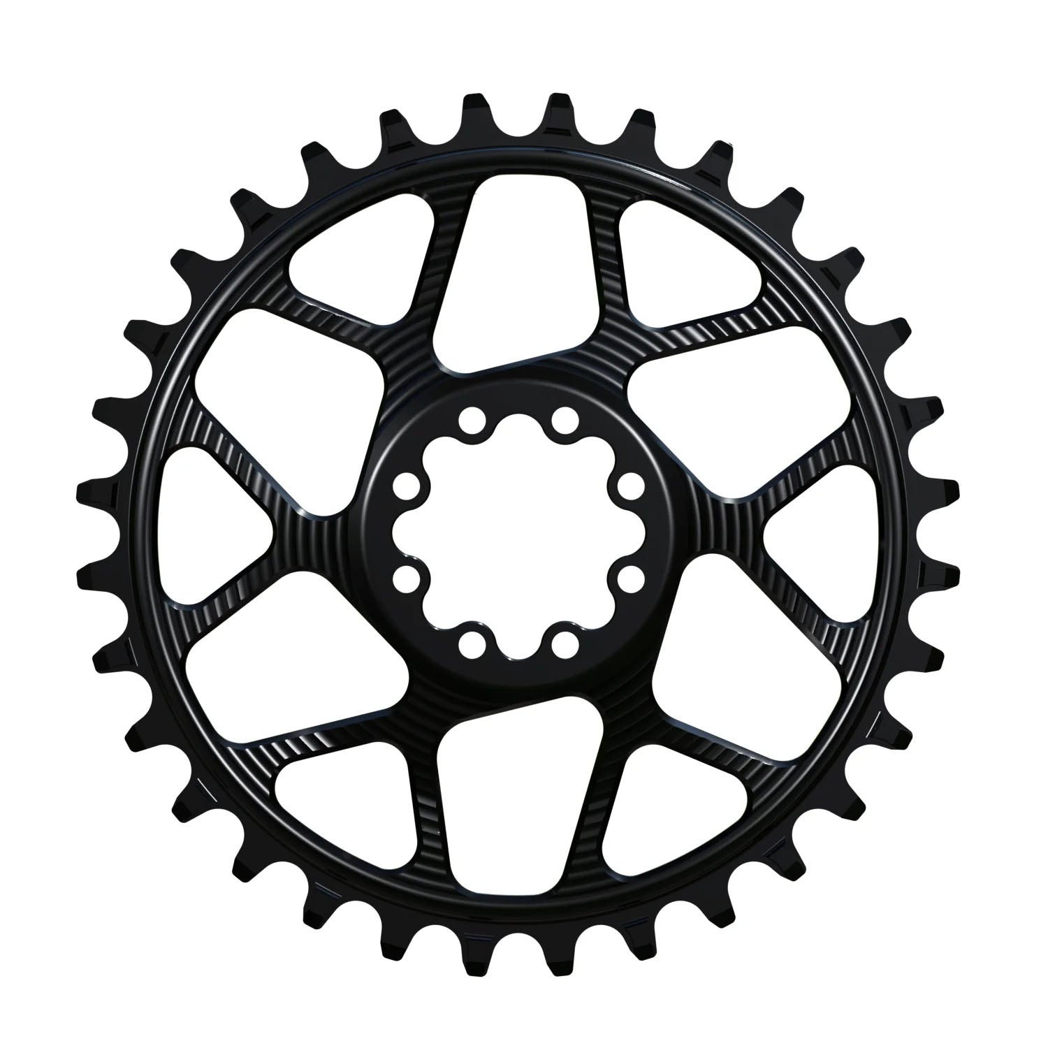 Works Components Round Chainring SRAM 8-Bolt 30T Boost 3mm Blk