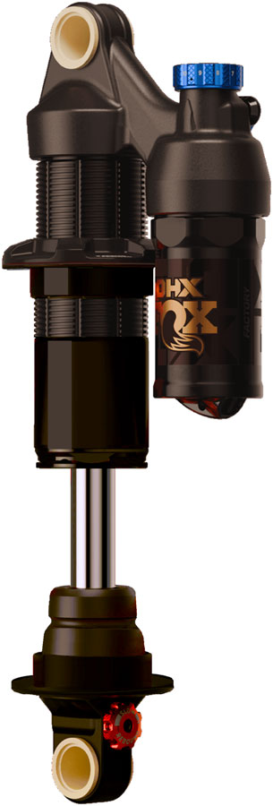 FOX DHX Factory Rear Shock - Metric 210 x 55 mm 2-Position Lever Hard Chromoly Stanchion BLK