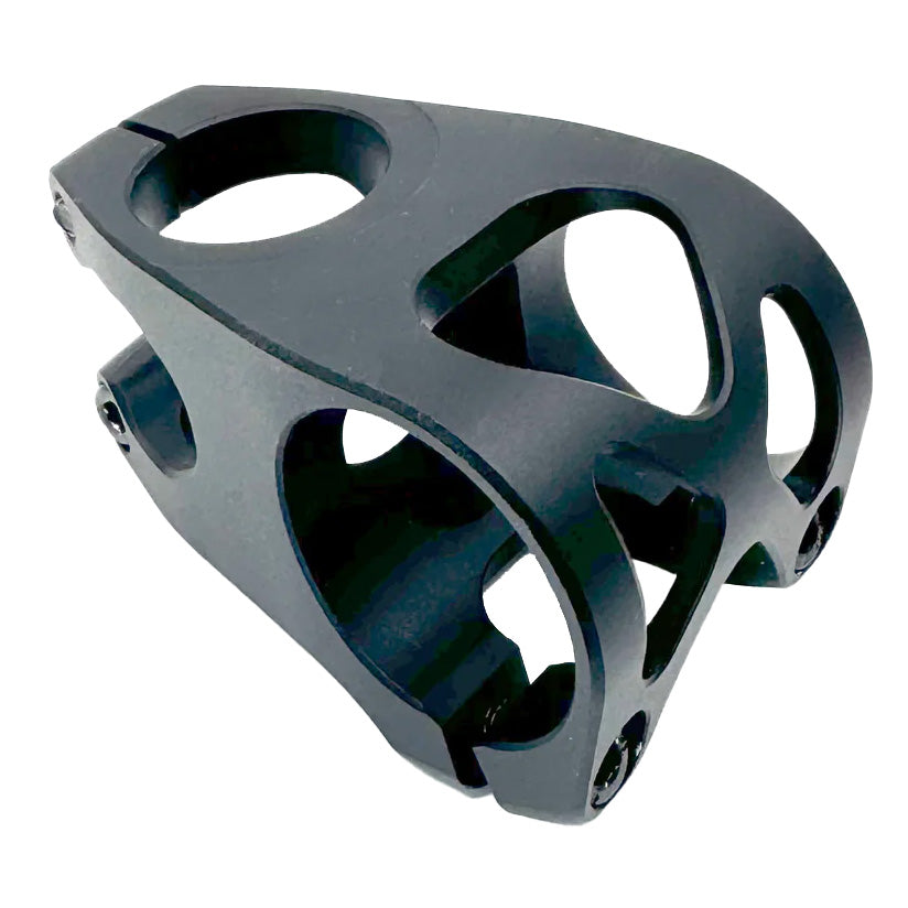 5DEV Aluminum 2-Bolt Stem - 40mm 35mm Clamp 31.8 w/Included Shims 0 Degree 1-1/8" BLK