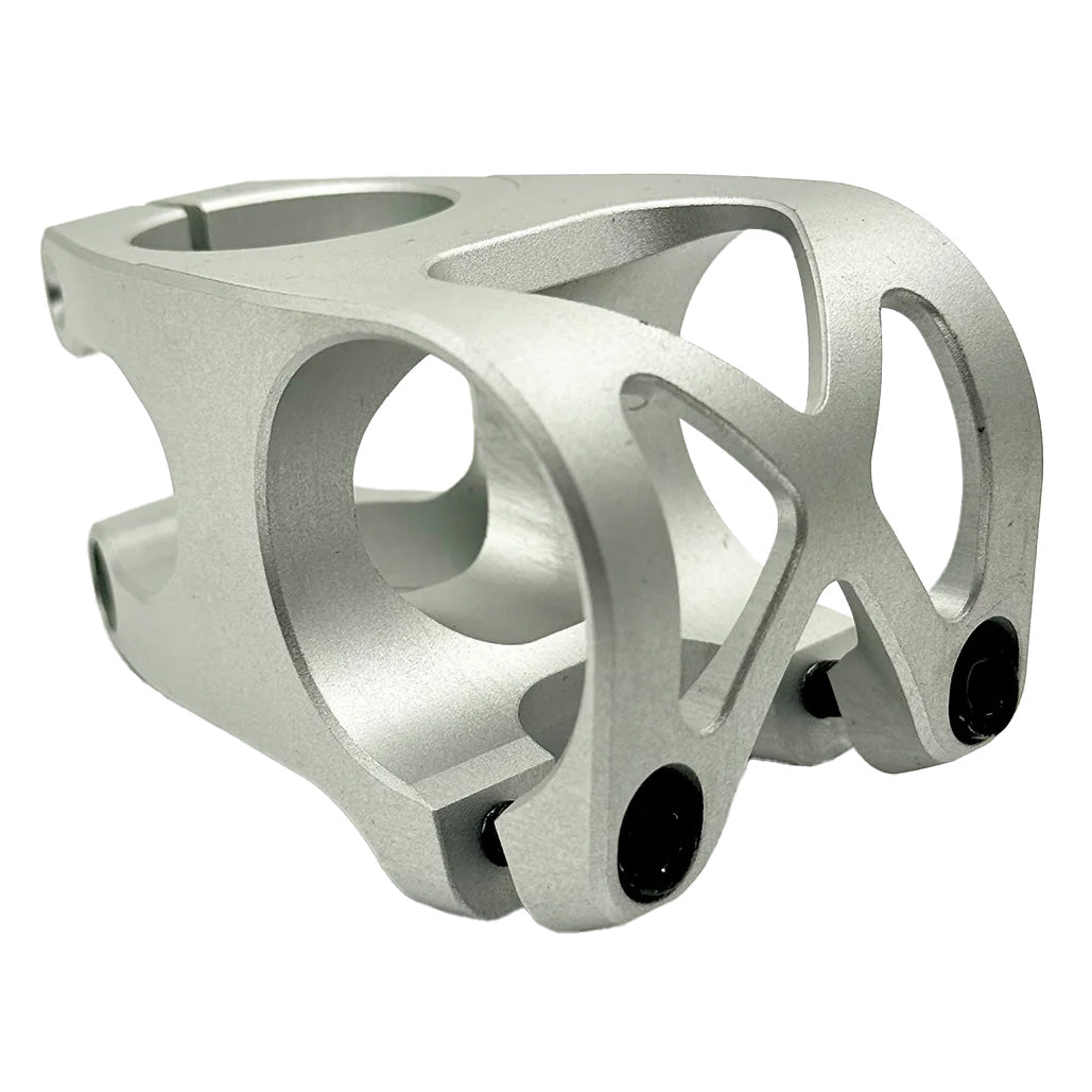 5DEV Aluminum 2-Bolt Stem - 40mm 35mm Clamp 31.8 w/Included Shims 0 Degree 1-1/8" Raw