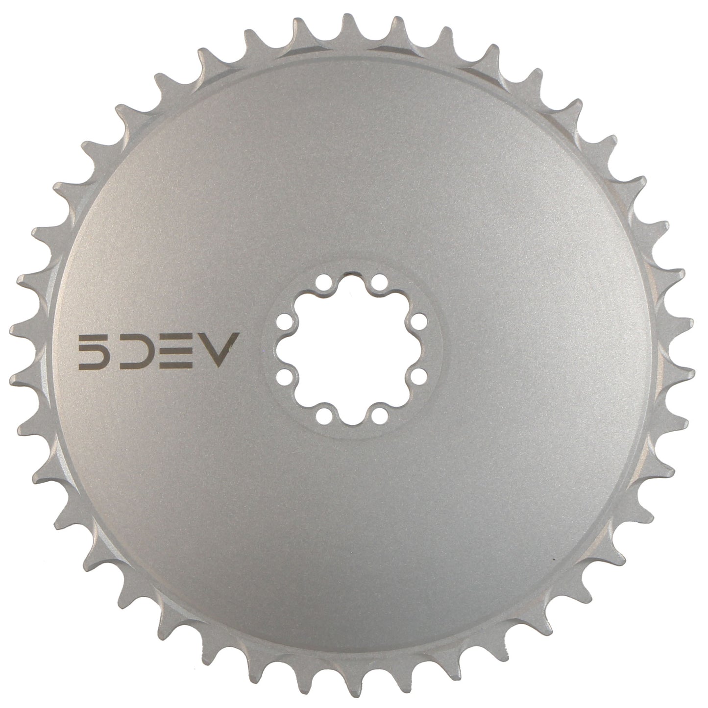 5DEV Aero Direct Mount Chainring - 42t 8-Bolt 7mm Offset Aluminum Raw